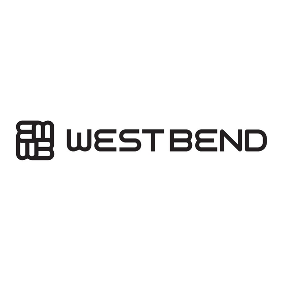 West Bend PCWBTCBK13 Manual De Instrucciones