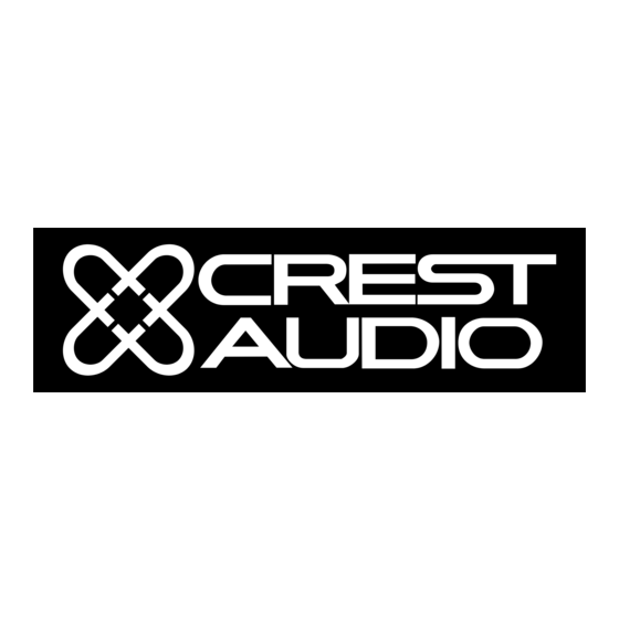 Crest Audio CC Serie Manual Del Propietário