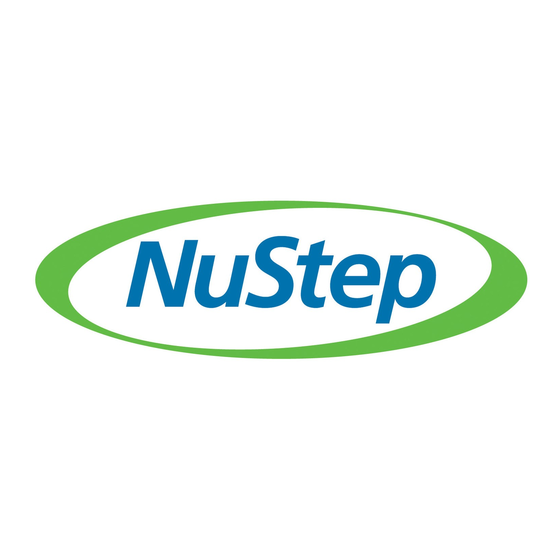 NuStep T4r Manual Del Usuario