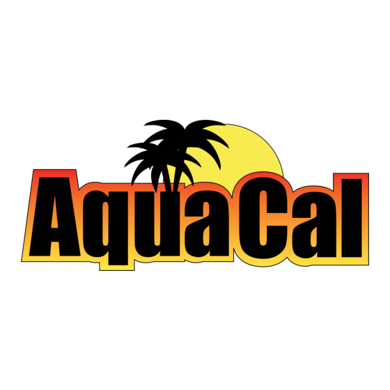 Aquacal 100 Manual Del Propietario Y Guía De Instalación