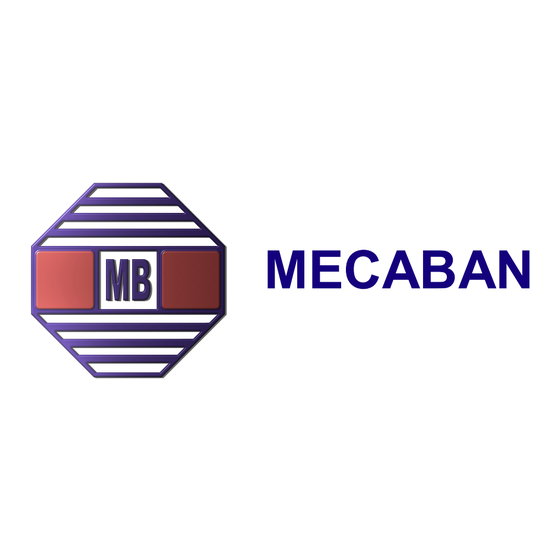 Mecaban CMX-40 Manual Usuario