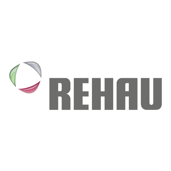 Rehau NEA HT 24 V Instrucciones De Manejo Y Guía Rápida De Montaje