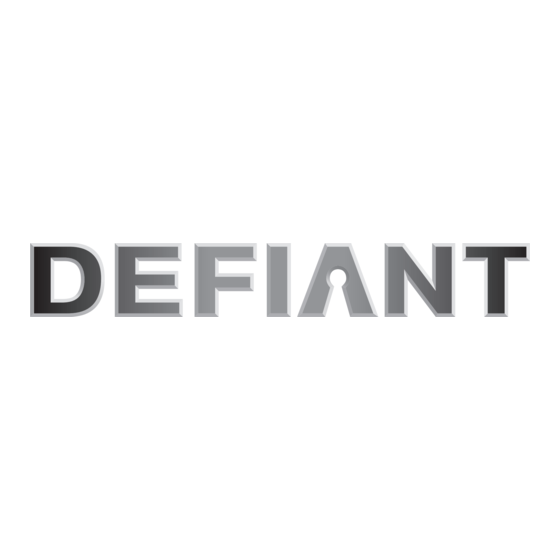 Defiant 1. 877. 663. LOCK Instrucciones Para La Instalación