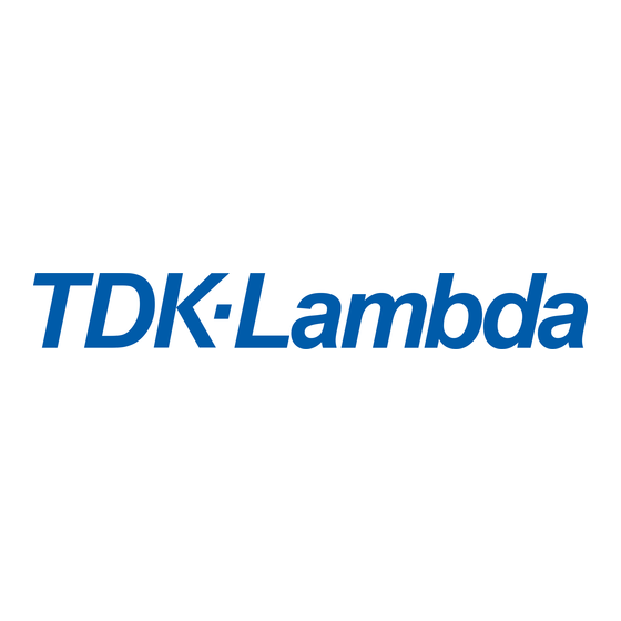 TDK-Lambda NV350 Manual De Instrucciones