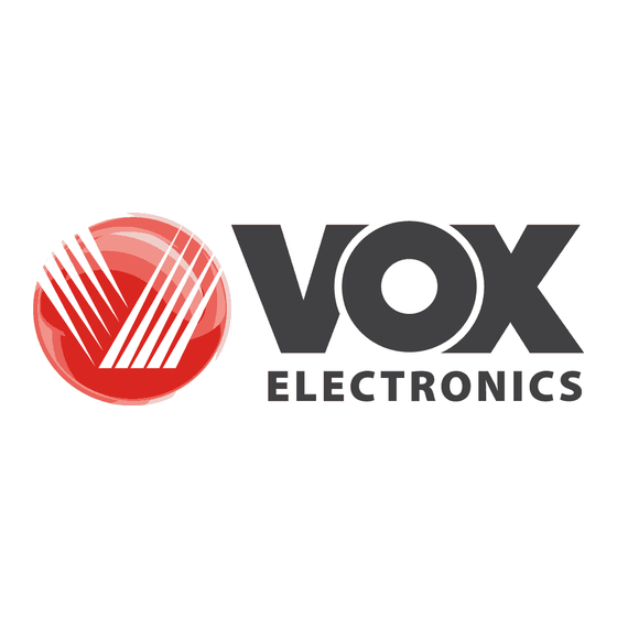 VOX electronics TO-7000 Manual De Uso