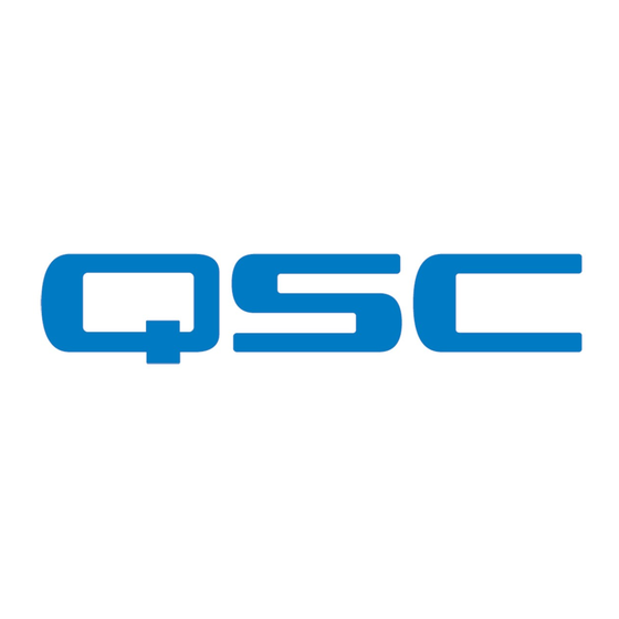 QSC Q-SYS CX-Q Serie Manual Del Usuario
