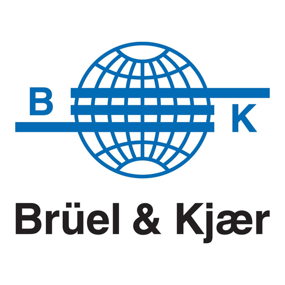 BRUEL & KJAER B&K 2245 Guia Del Usuario