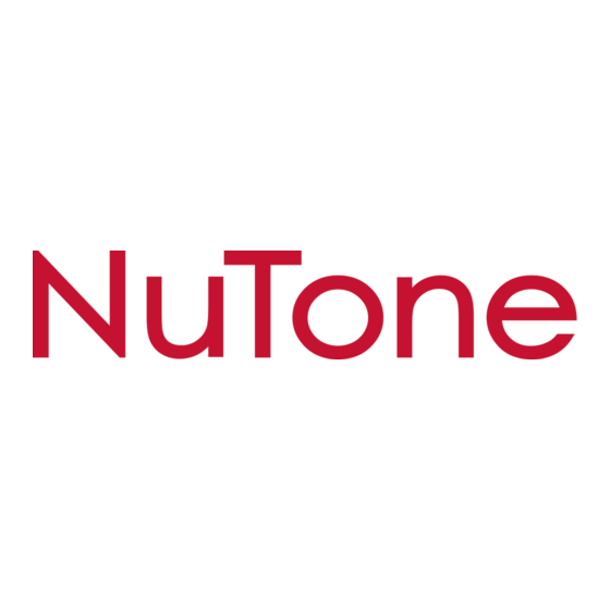 NuTone CRDE1 Serie Manual De Instalación,Utilización Y Cuidado