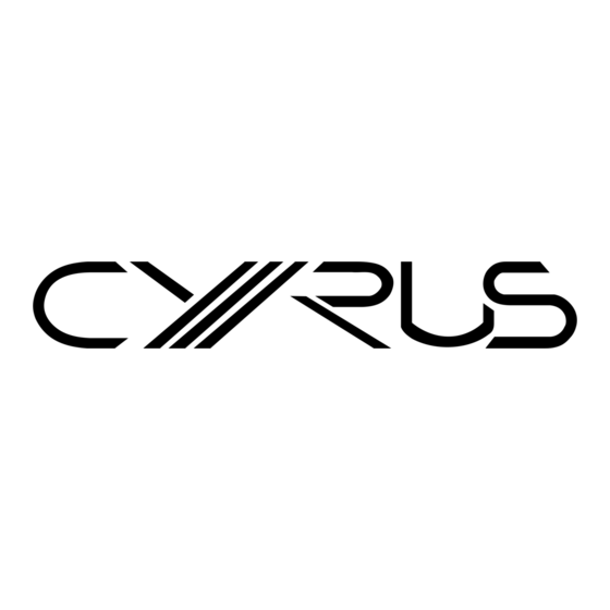 Cyrus FM7.5 Instrucciones De Uso