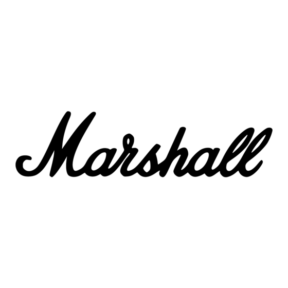 Marshall Amplification 1959SLP Manual Del Usuario