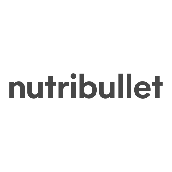 NUTRIBULLET 600 Serie Manual Del Usuario