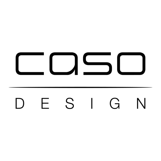 CASO DESIGN W3500 Manual De Instrucciones