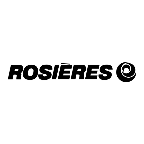 ROSIERES RFVS 580X Manual De Instrucciones