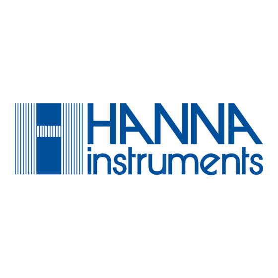 Hanna Instruments HI98192 Manual De Instrucciones