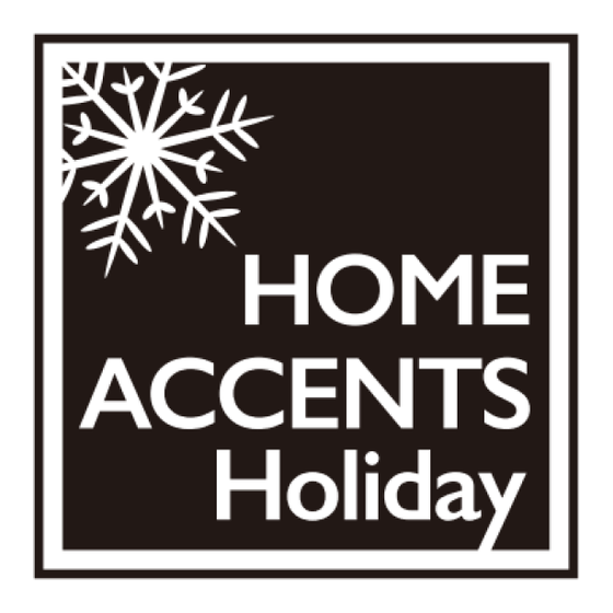 Home Accents Holiday 384 406 Guia De Inicio Rapido