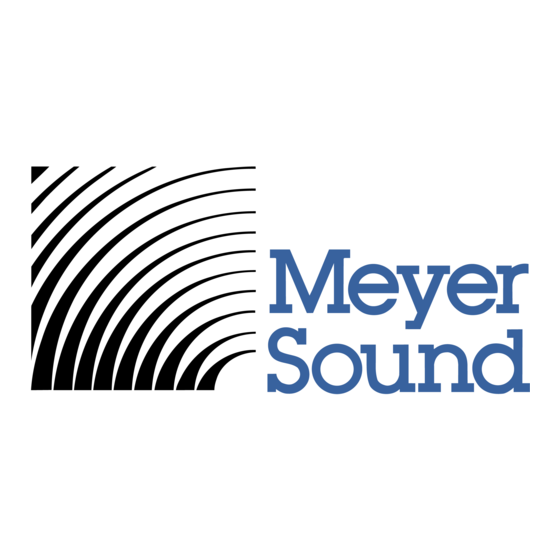 Meyer Sound PSM-2 Manual De Operación