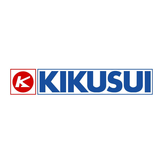 Kikusui TOS8700 Manual Del Usuario