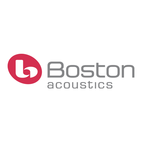 Boston Acoustics HSi 430 Manual Del Usario