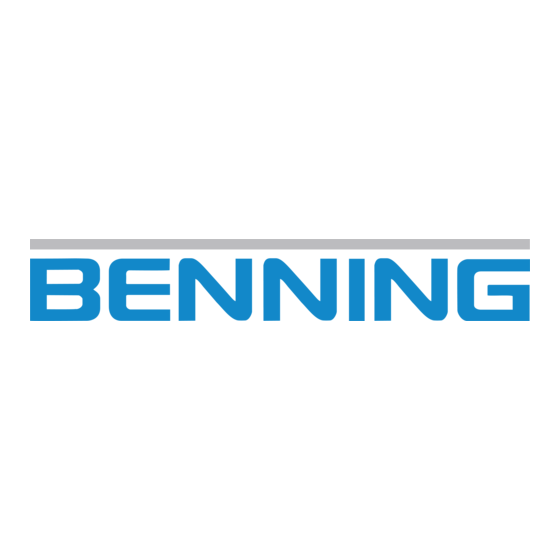 Benning MM 5-1 Instrucciones De Servicio