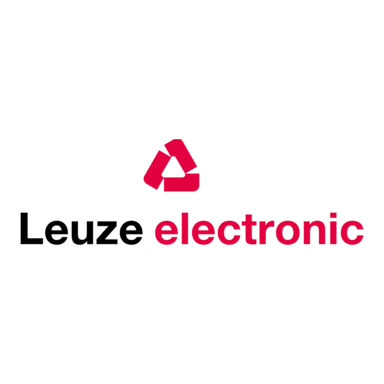 Leuze electronic AMS 307i 40 Instrucciones Originales De Uso