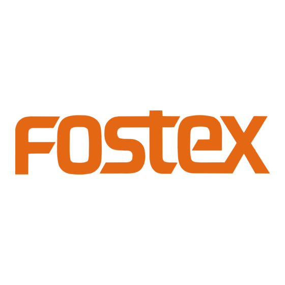 Fostex TR-70 Manual Del Propietário