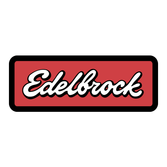 Edelbrock 1207 Instrucciones De Instalación