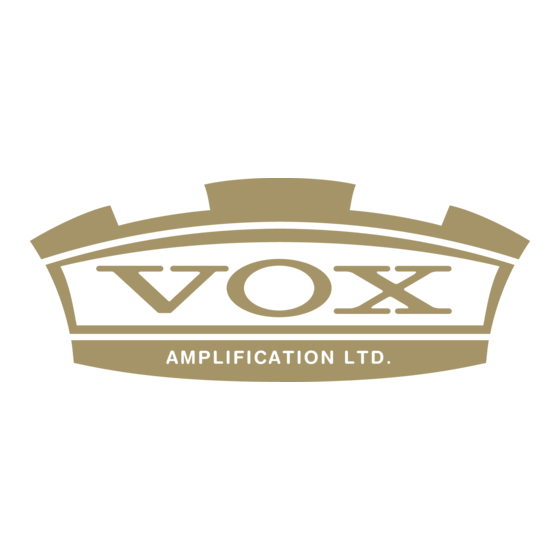Vox AC30HW60 Manual De Usuario