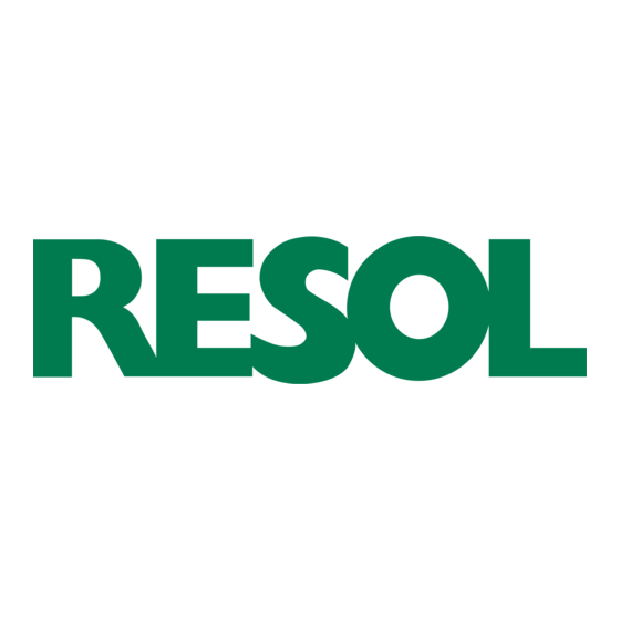 Resol DeltaSol MX Manual Para El Instalador Especializado