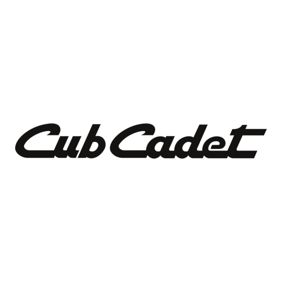 Cub Cadet 17AIEACI603 Instrucciones De Funcionamiento Originales