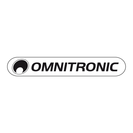 Omnitronic SR-315 Manual Del Usuario