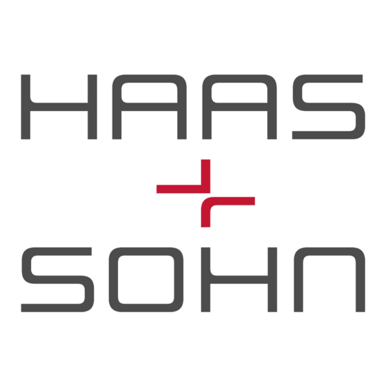 HAAS + SOHN HSP1 II Instrucciones De Instalacion Y De Uso