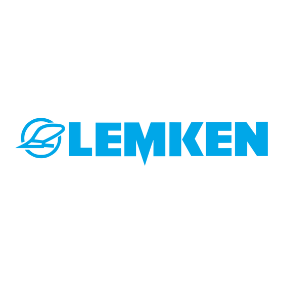 LEMKEN Smaragd 9 K Instrucciones De Servicio