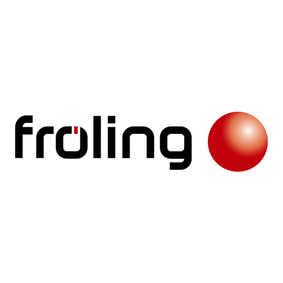 Fröling T4e Manual De Instalación Y De Instrucciones