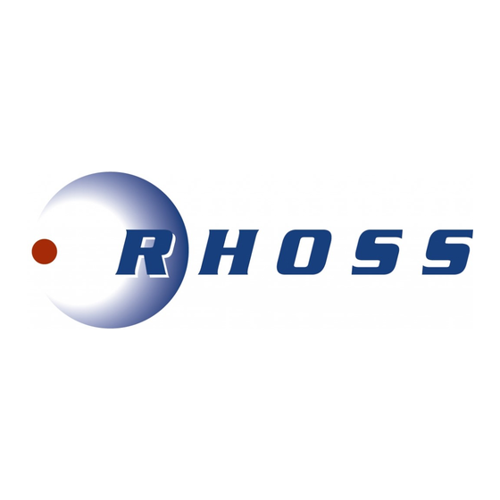 RHOSS MICROSYSTEM TCCE 14 Instrucciones De Uso