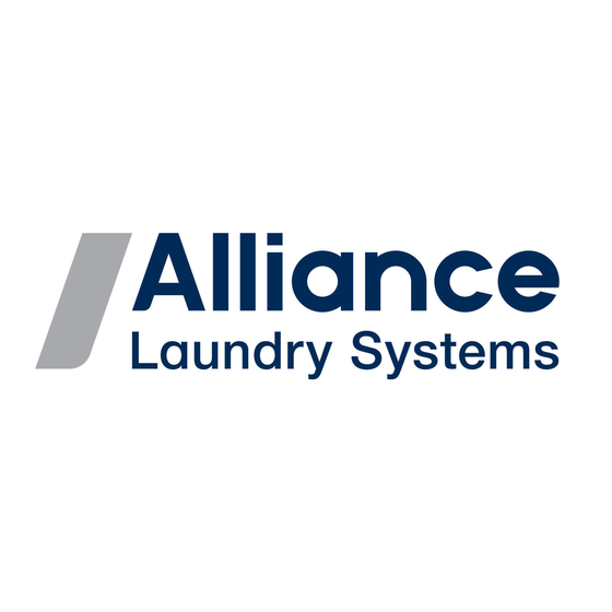 Alliance Laundry Systems 0903 Serie Manual De Instalación