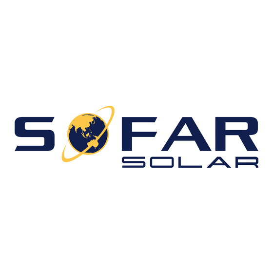 Sofar Solar SOFAR 1100TL Serie Manual De Instrucciones