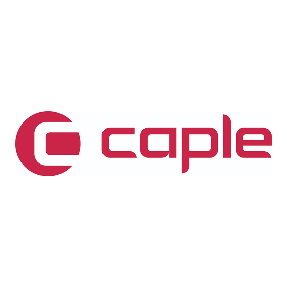 Caple C870BK Manual De Instrucciones