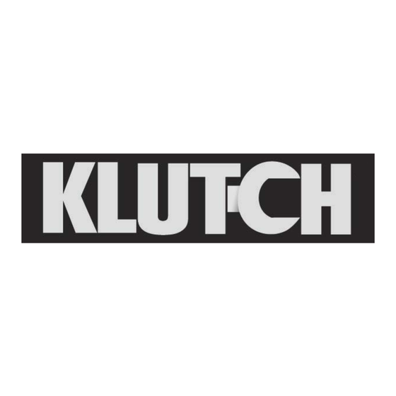 Klutch NT1IW Manual Del Operador