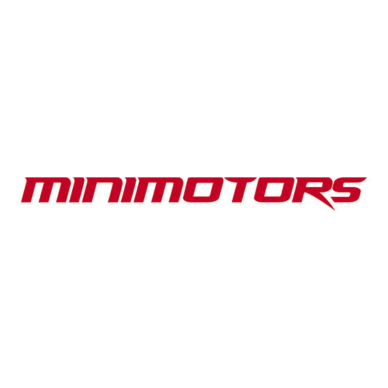 Minimotors SPEEDWAY MINI 4 PRO Manual De Instrucciones