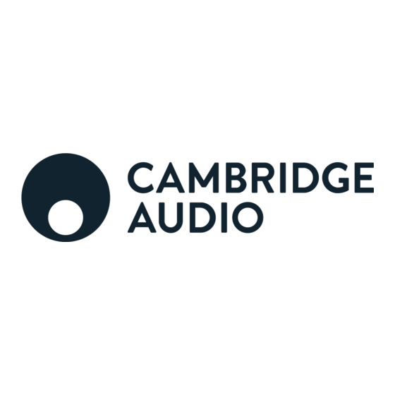 Cambridge Audio azur Manual Del Usuario