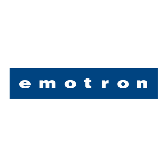 Emotron FDU 2.0 Ficha De Configuración Rápida