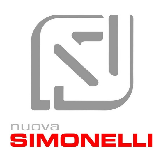 Nuova Simonelli TALENTO Manual De Instrucciones