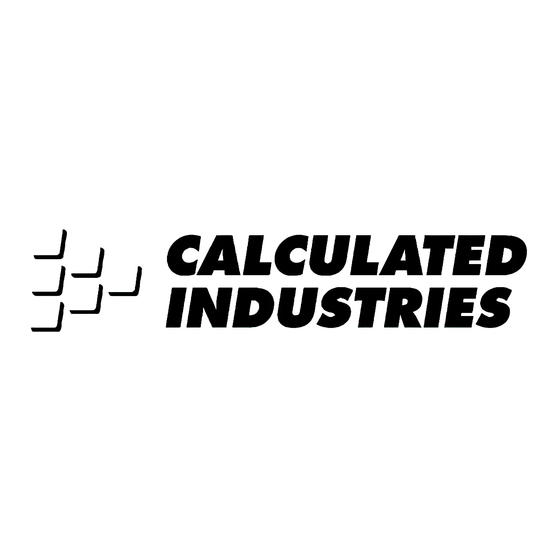 Calculated Industries DIGIROLLER PLUS II Guia Del Usuario