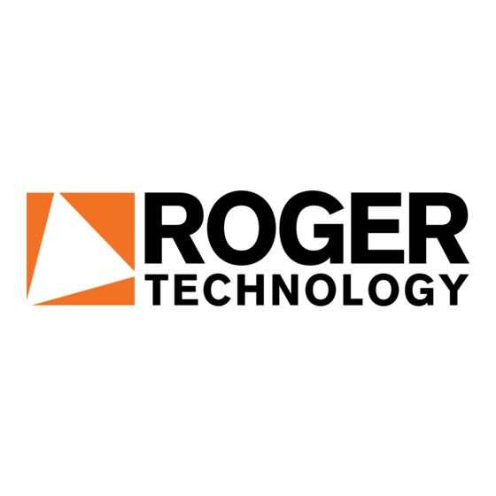 Roger Technology ALED Serie Instrucciones Y Advertencias Para El Instalador