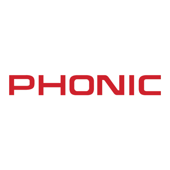 Phonic i7100 Manual Del Usuario