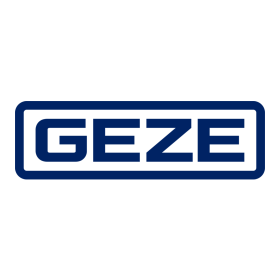 GEZE Slimdrive EMD Serie Manual De Usuario