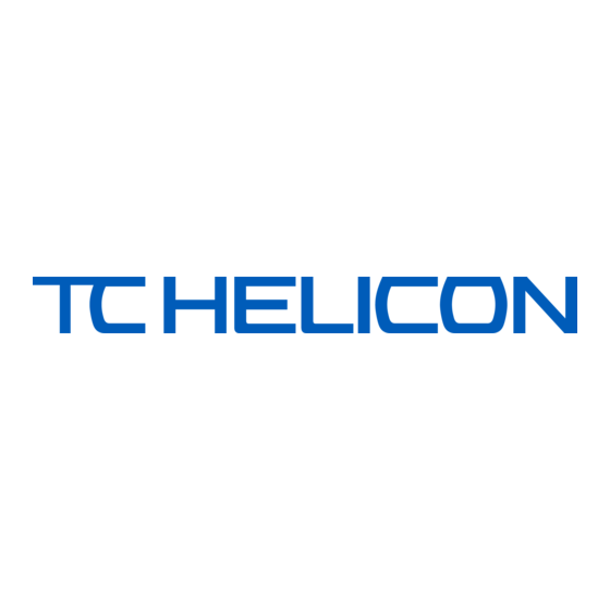 TC-Helicon VOICEIVE Touch 2 Puesta En Marcha