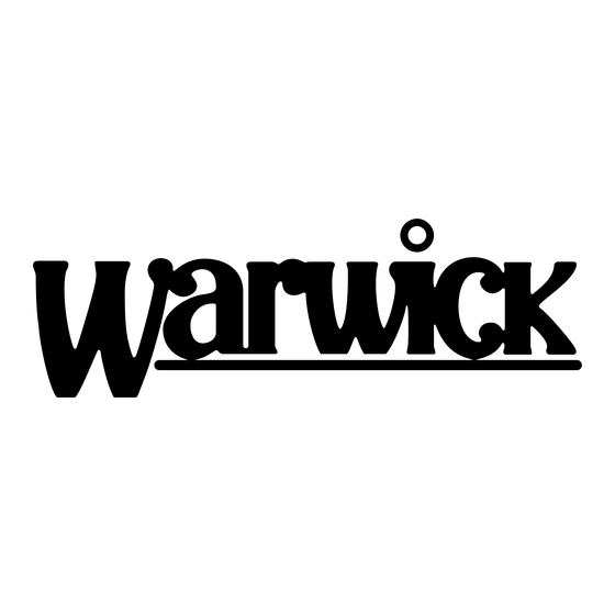 Warwick WCA Serie Manual Del Propietário