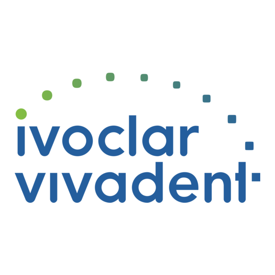 Ivoclar Vivadent Programat 510 Instrucciones De Uso