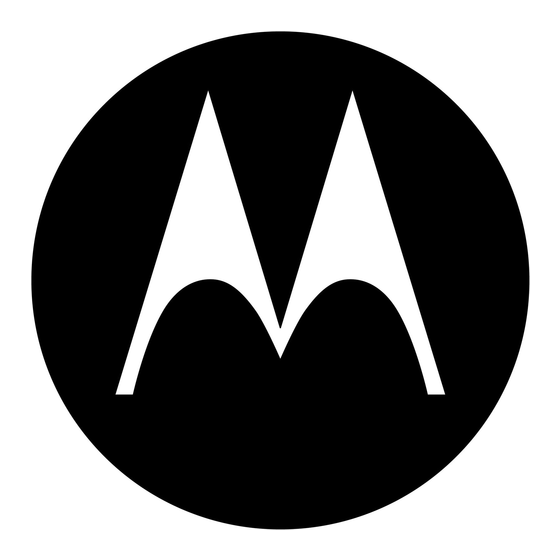 Motorola HS805 Motomanual